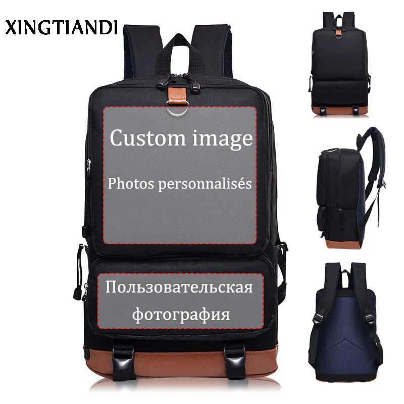 

Custom Your Image Anime Cartoon Bag Unisex Mochila Travel Schoolbag Book Bag For Boys& Girls