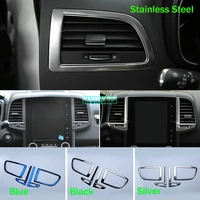 center console air conditioning outlet decorative covers trim stainless steel for renault koleos samsung qm6 2017 2018 2019