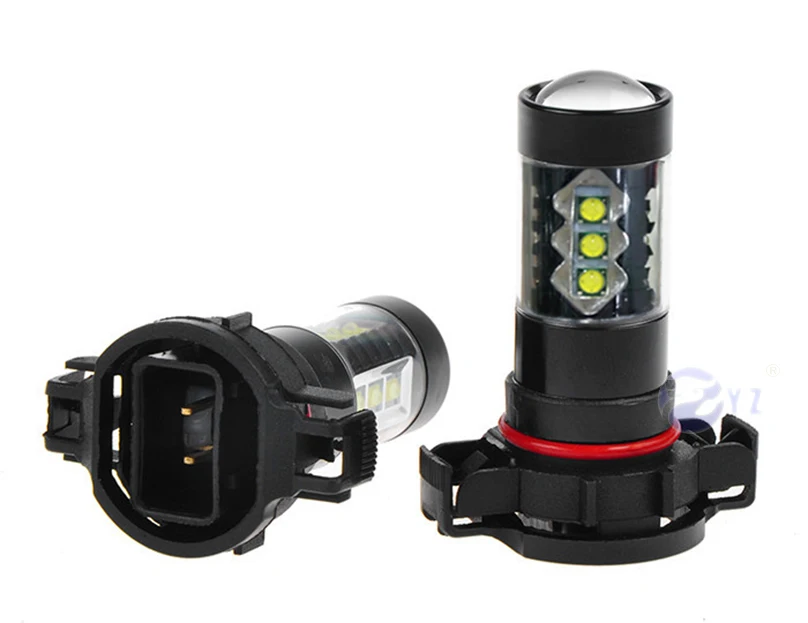 1 Set H16 fog light 80W Cree Chips LED Fog Lamp headlight Bulb Auto 12V 6000K xeno White car styling DRL foglight Universal | Автомобили и