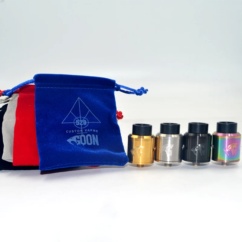 

NEW 1:1 528 Custom Goan 1.5 RDA Atomizers Cyclops Airflow Multi Colors 24mm Diameter For 510 Thread Atomizers Vape Mods