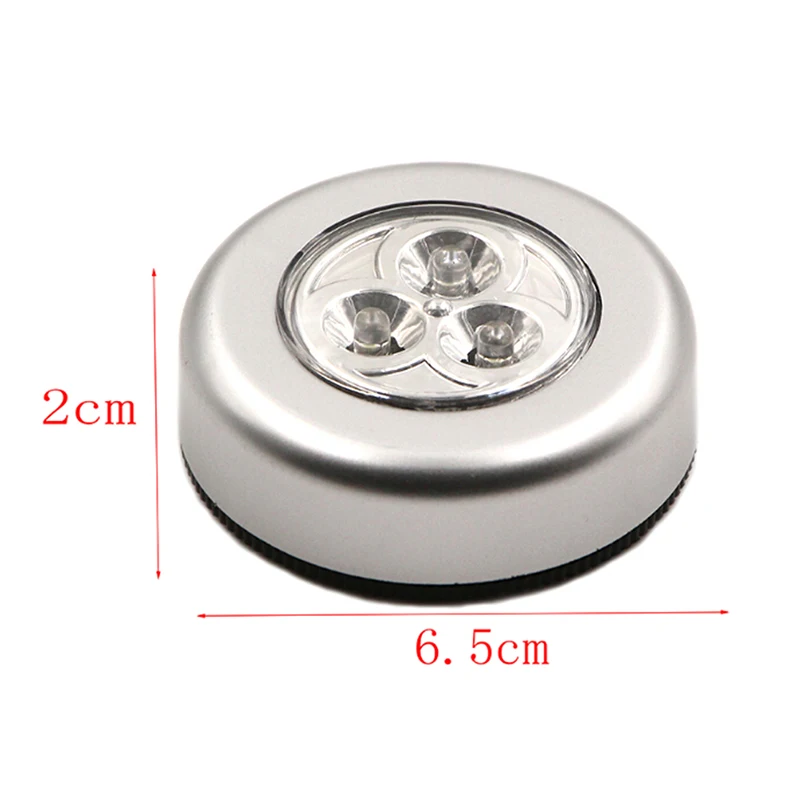 Светодиодный светильник для шкафа с клейкой наклейкой 2 шт. 3 лампа спальни кухни