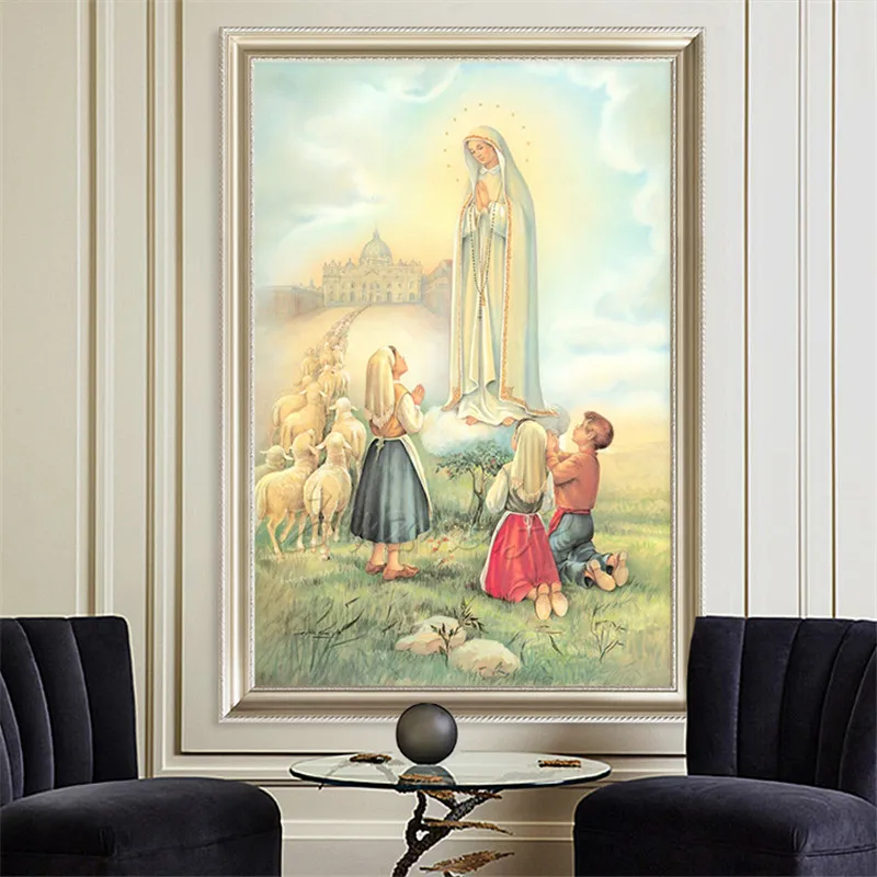 Домашний декор Иисус Христос дева многие наши леди Фатимы художественный