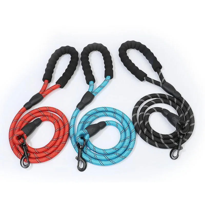 

Nylon Dog Leash Foam Round Rope Leash Strong Safte Comfortable for Small Meduim Large Dog Leash Daily Working Accessories