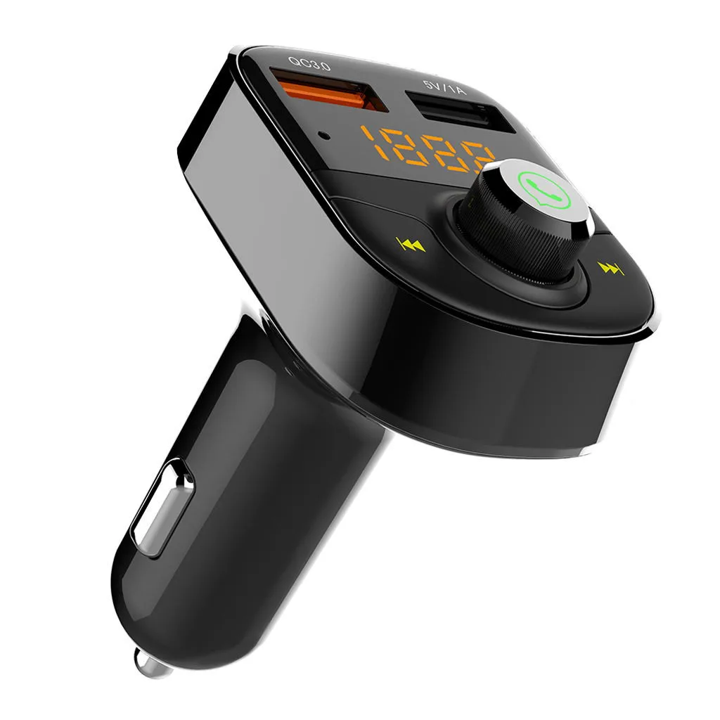 Фото QC3.0 Быстрая зарядка автомобиля Mp3 Автомобильный Bluetooth MP3 плеер hands free для смартфона