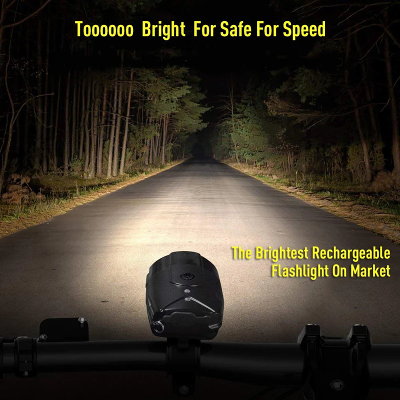 USB Rechargeable Bike lights Super Bright Cycling Front Light Waterproof MTB Headlight with 3 Lighting Modes | Спорт и развлечения