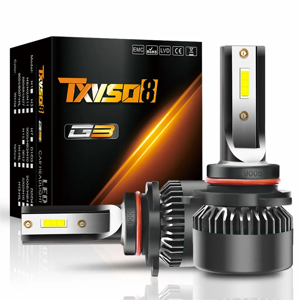 CARPRIE для автомобильных фар (светодиодный) горячая Распродажа 2 x H4/H7/H1/H8/H9/H11/9012/9006/9005