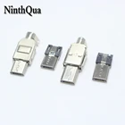 5 компл. Micro USB 5PIN сварочный штекер разъем зарядное устройство 5P USB хвост зарядный разъем 4 в 1 металлические детали