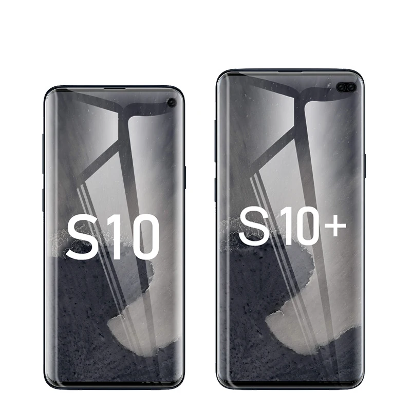 Новая мягкая пленка для домашних животных полностью приклеенная серии Galaxy S10 и Plus