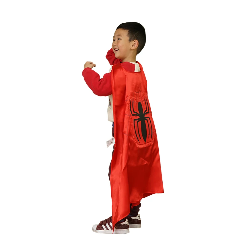 2017 Человек паук детская накидка дети светящиеся Костюмы для косплея Хэллоуин