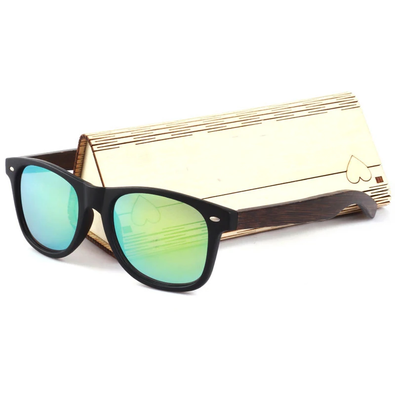 2018 модные классические пластиковые бамбуковые солнцезащитные очки моно