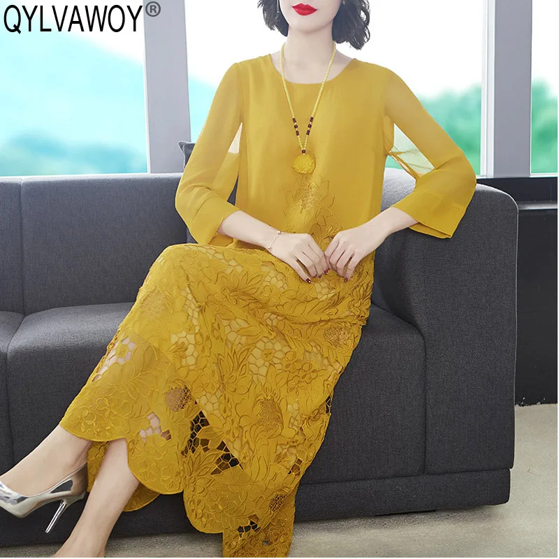 Летнее шелковое платье 100% женская одежда 2021 винтажное повседневное черное