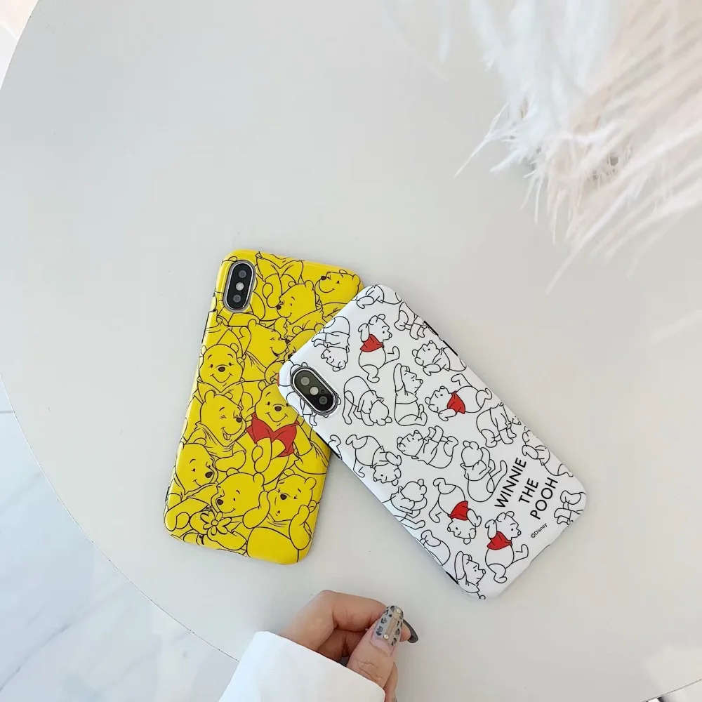 Cute Cartoon Bear Phone Case For iPhone X XS XSMax XR Silicone Animal Soft Tpu Cases 6 6S 7 8 Plus Back Cover |