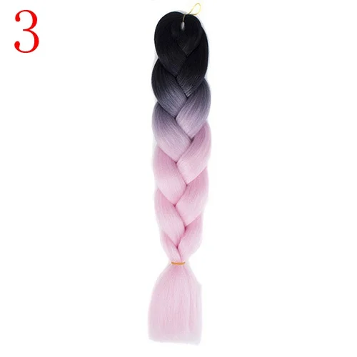 P12/613 MERISIHAIR, 24 дюйма, Омбре, розовый, блонд, красный, синий, плетеные волосы, синтетические, вязанные волосы для наращивания, огромные косички, прически - Цвет: P12/613