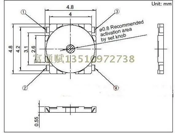 [VK] Переключатель японской ALPS Tact SKRB для телефона кнопочная панель переключатель