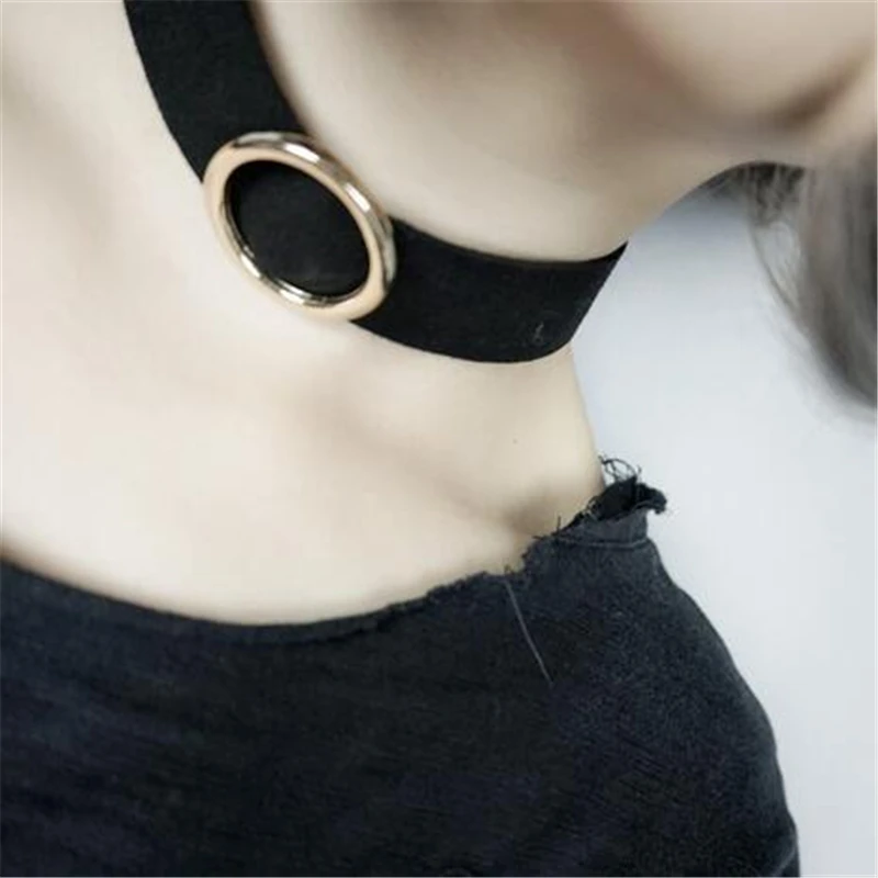 Южнокорейская версия Новинка шейный ремень с простым круглым и Круглый воротник