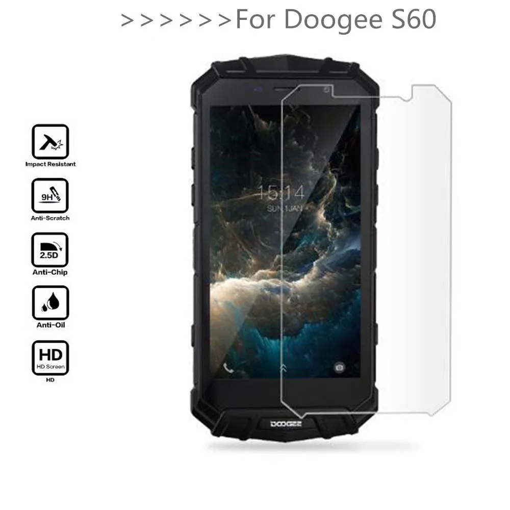 Закаленное стекло Для Doogee S60 защита экрана 9H 2.5D защитная пленка для телефона