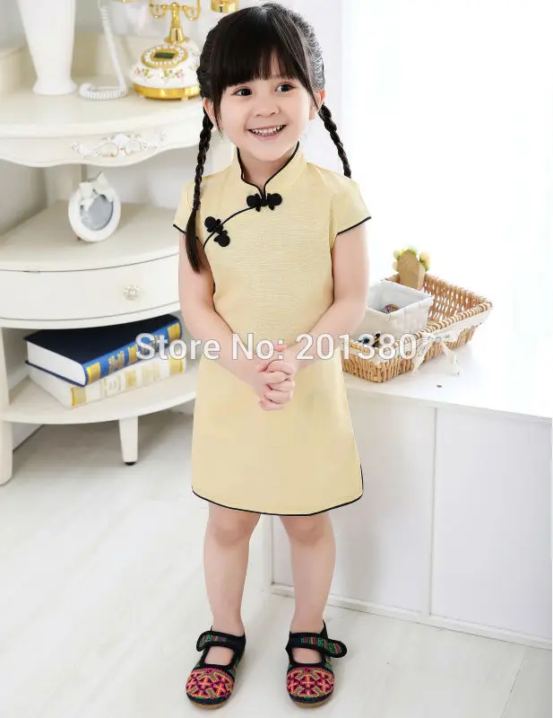 Хлопковое платье для девочек одежда маленьких летние стильные платья детей