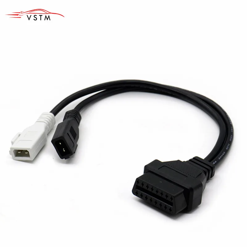 Автомобильные аксессуары кабель 2 P + на 16Pin OBD2 VAG COM адаптер для AUDI 2X2 OBD1