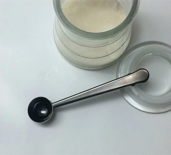 7 &quotпищевой нержавеющей стали 2 в 1 сухого молока Совок/мешок клип длинной ручкой 3
