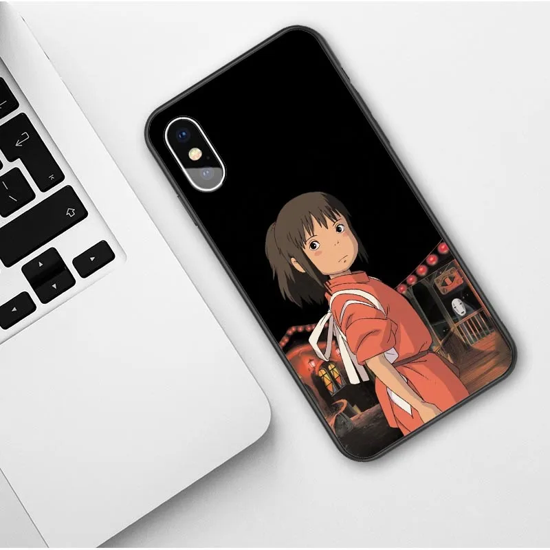 TPU МИЛЫЙ Тоторо мягкий чехол для телефона IPhone X 5 6 6S 7 8 Plus Унесенные призраками студия Ghibli для iphone XS XR XS MAX 11 Pro Max - Цвет: TPU