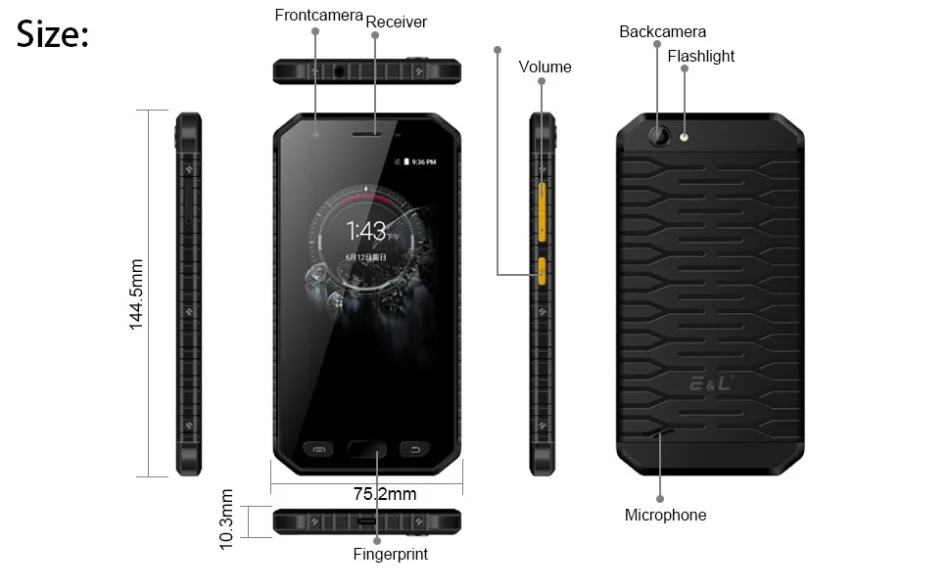S30 4,7 дюймов водонепроницаемый ударопрочный IP68 4G мобильный телефон Android 6,0 MTK6735 четырехъядерный 2 Гб ram 16 Гб rom смартфон gps