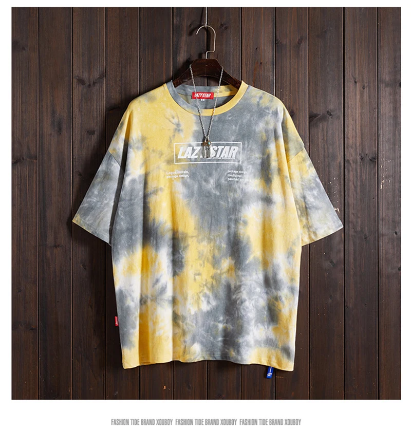 Tie Dye футболка мужская с принтом винтажная психоделическая Ослепительная футболка большого размера хип хоп Уличная Rap Rock Harajuku Ulzzang мужские футболки