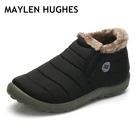 Мужские зимние ботинки, теплые водонепроницаемые ботинки с нескользящей подошвой, Размеры 35 - 48