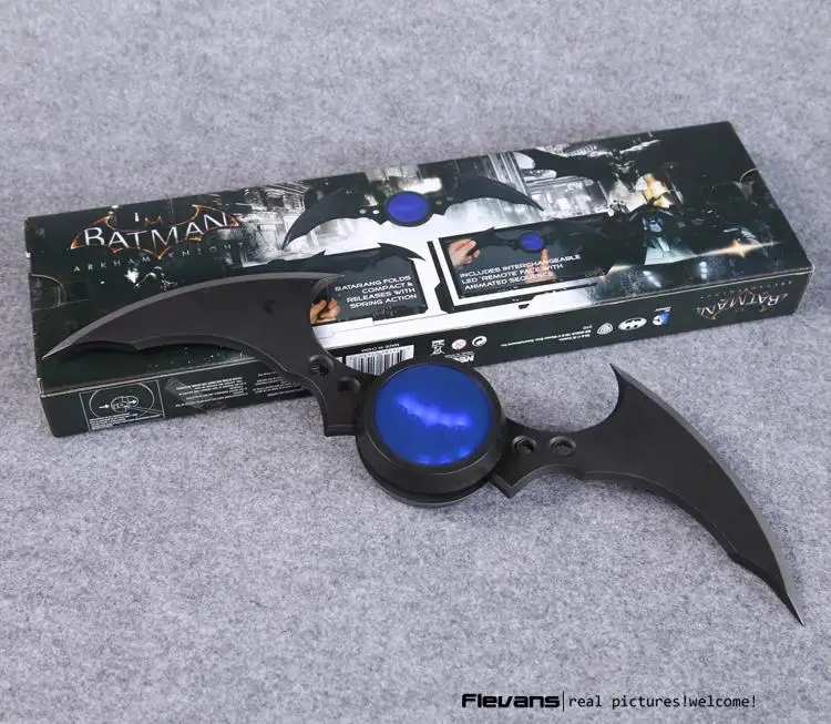 NECA DC Comics Бэтмен Аркхэм рыцарь Batarang Реплика фигурка с светильник Коллекционная модель игрушки