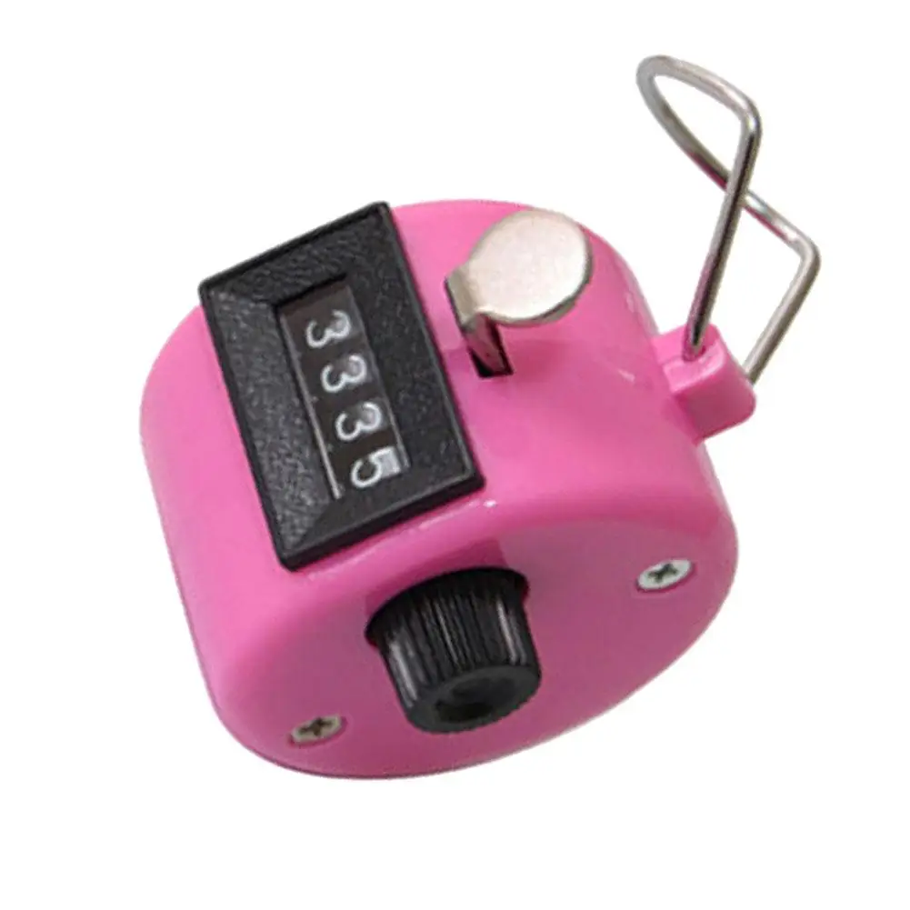 Ручной счетчик счетчика металла 4 цифры ручные счетчики нажатия ручной людей