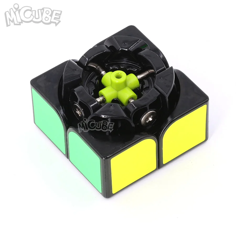 Mofangge Wuxia M 2x2 Магнитная Скорость Cube Черный Stickerless головоломки 50 мм игрушки для конкурса Cubo WCA чемпионата 2x2 по магниты