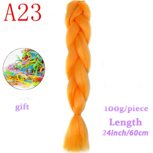 MERISIHAIR, 24 дюйма, Омбре, косички, синтетические волосы на крючках, для наращивания, огромные косички, прически, синий, серый, красный - Цвет: T4/27/30