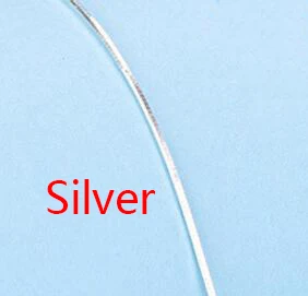 silver 45 см S925 Серебряное ожерелье слиток ключицы цепь с цепочкой анти-аллергический не выцветает - Цвет: silver