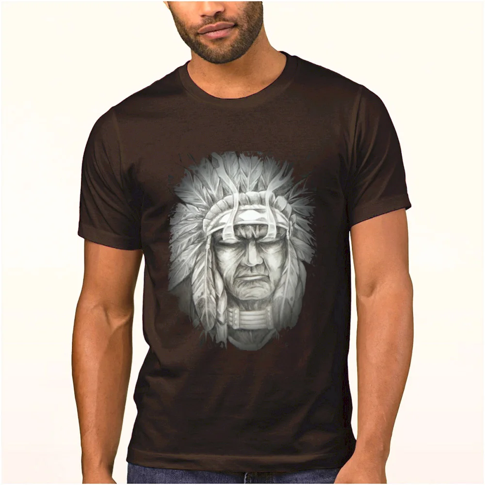 Большая футболка Cheif для мужчин с коротким рукавом надписью Юмористическая