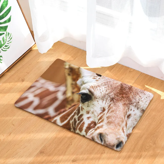 Африканское пастбище жираф коврик для ванной кухонного ковра декоративные