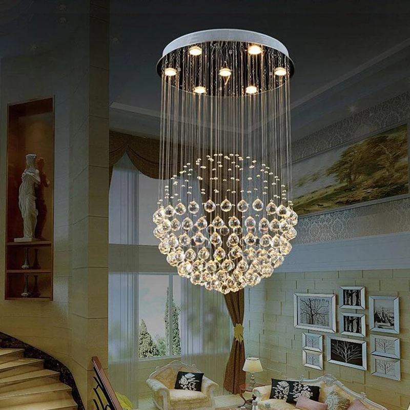 

Loft traditional crystal retro chandelier royal with GU10 5 lights for bedroom hotel lobby restaurant home living room cafe bar