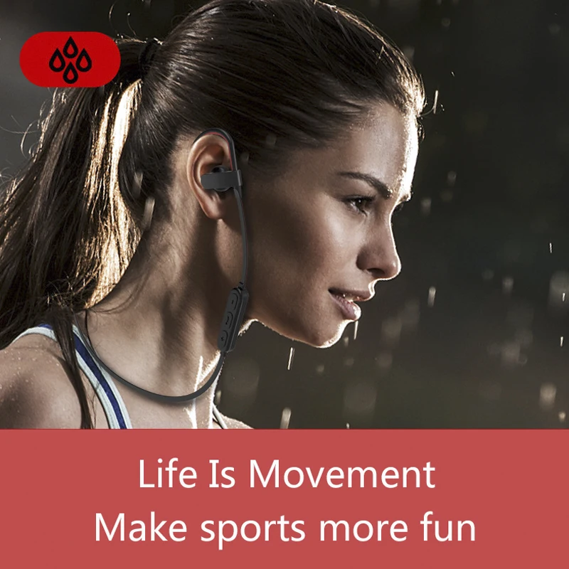 GVANCA YX23 Bluetooth беспроводные наушники спортивные гарнитура с микрофоном IPX 5