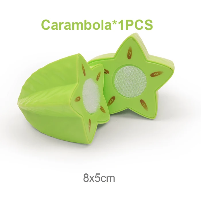 Carambola Обучающие пластиковые Кухонные игрушки ролевые игры еда фрукты и овощи режущие игрушки для детей Подарки для девочек - Цвет: Carambola
