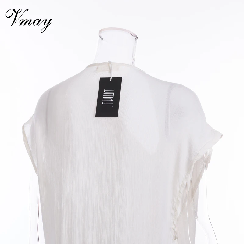 Vmay Для женщин Винтаж Вышивка чешские длинное летнее платье без рукавов с