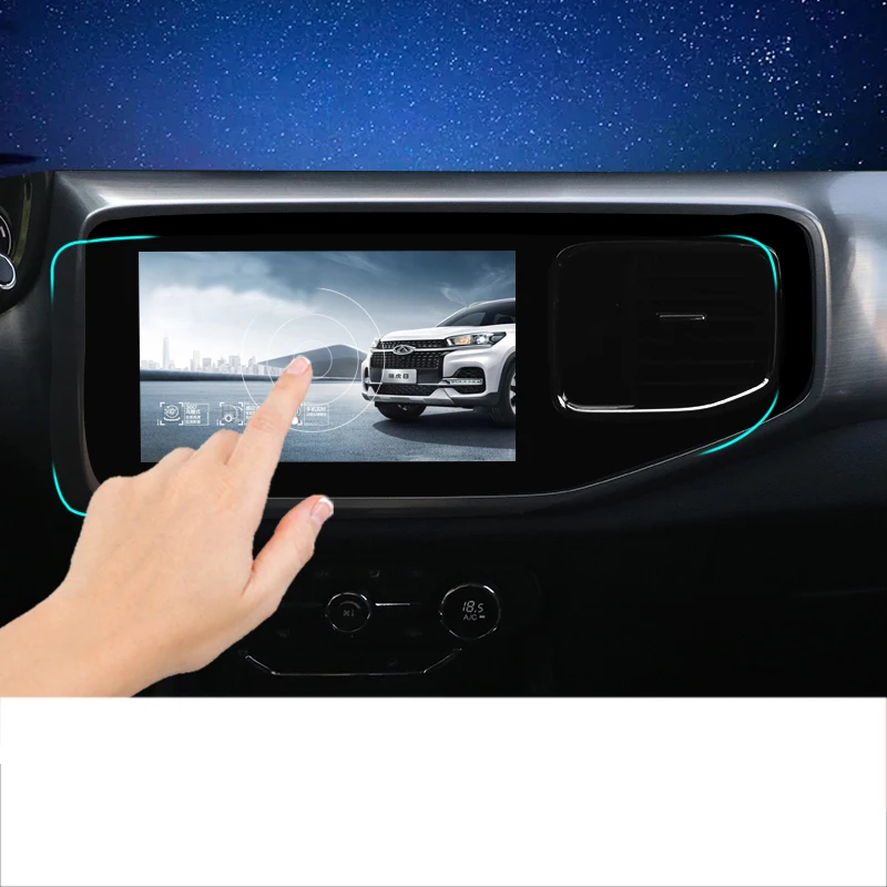 Lsrtw2017 Защитная ударопрочная пленка для экрана навигации автомобиля с защитой от