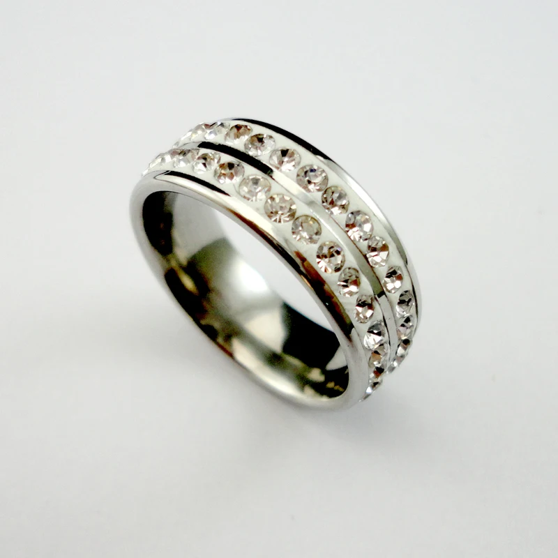 10 шт. женские классические кольца из нержавеющей стали|ring engagement|stainless steel ringwedding