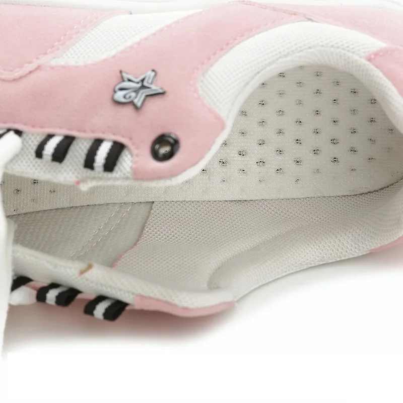 Кроссовки женские сетчатые повседневная обувь дышащие на плоской платформе