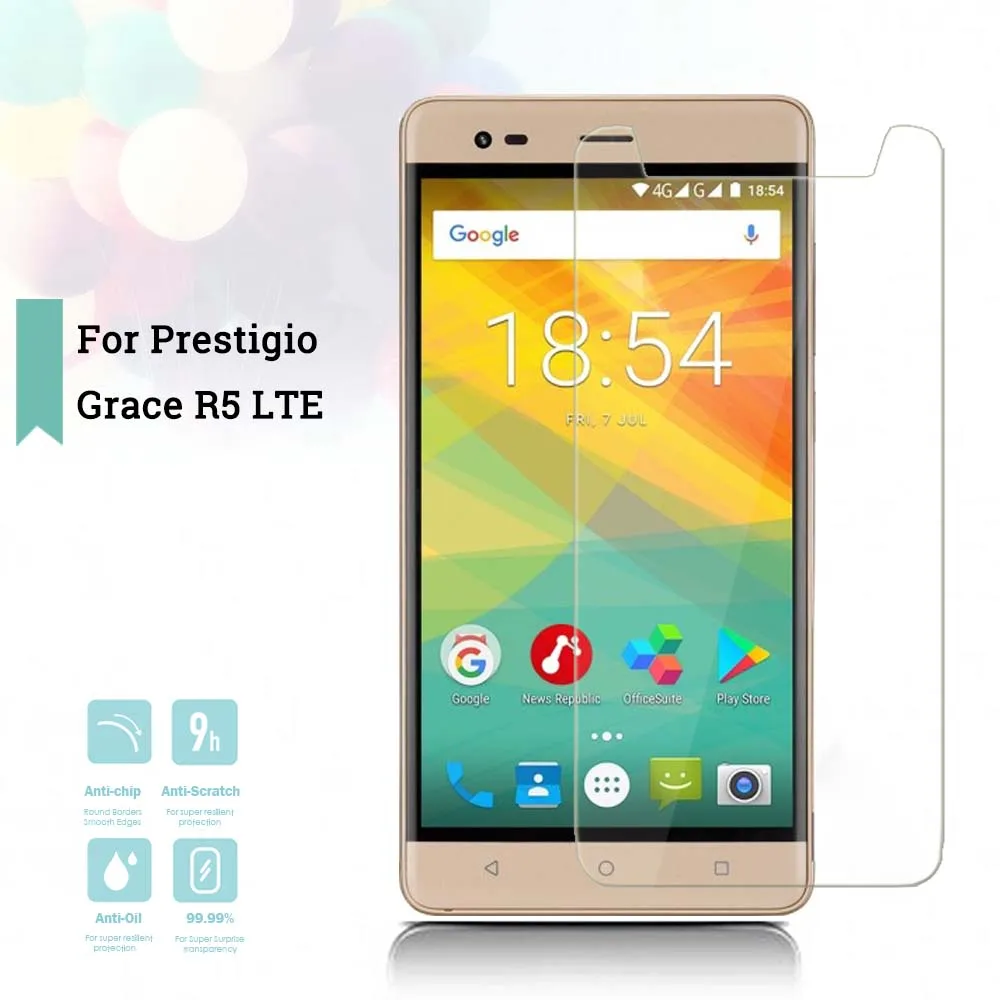 2.5D 0 26 мм ультратонкое закаленное стекло Prestigio Grace R5 LTE 5552 Duo усиленная защитная