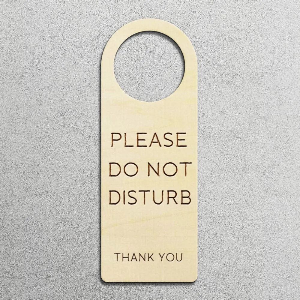 2 шт. деревянная табличка знак креативная дверная ручка вешалки знаки для DIY