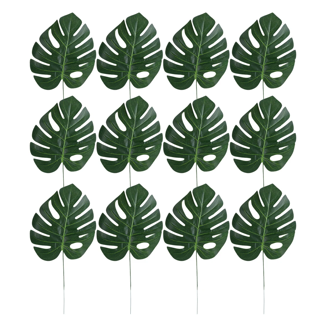 

LETAOSK 12 шт Искусственные тропические Monstera Пальмовые Листья Гавайские имитация дома пляж вечеринка украшение