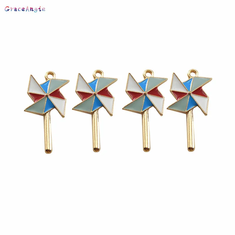 8 шт. подвеска в виде ветряной мельницы|pendant diy|handmade metalenamel diy |