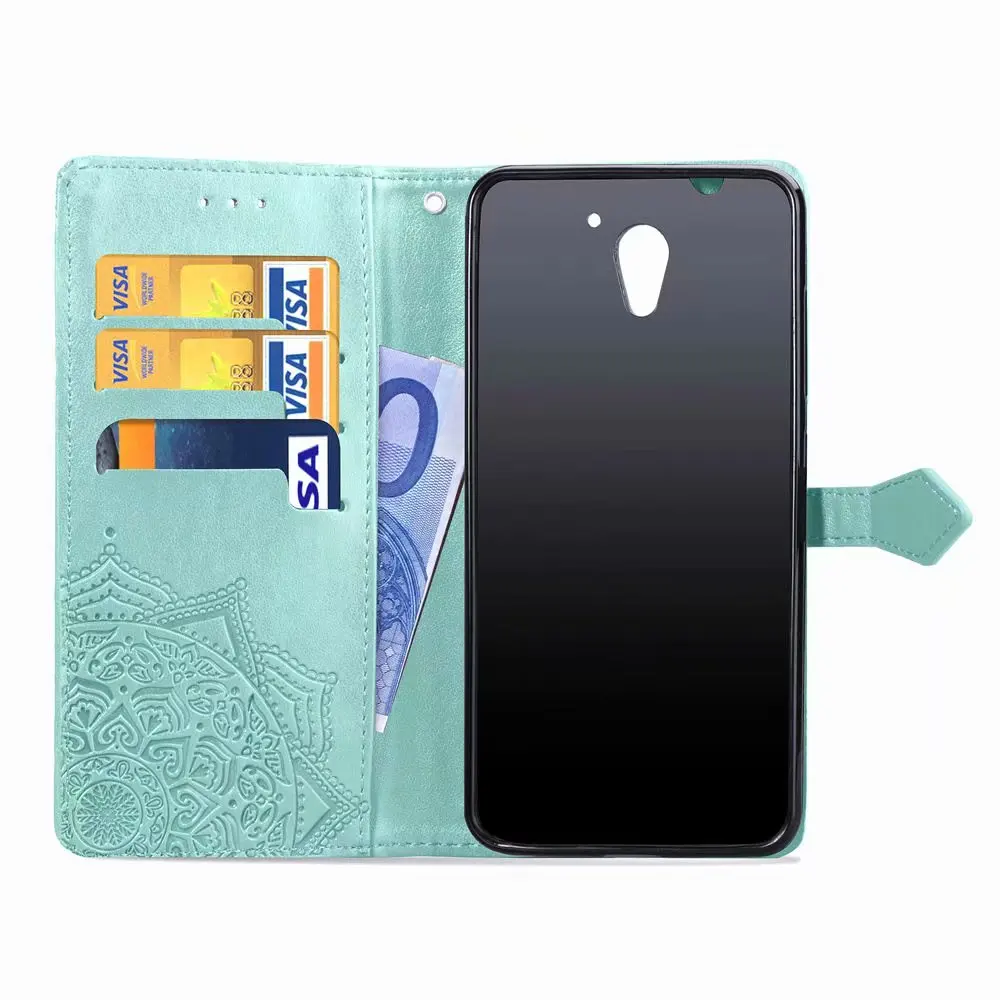 Для ZTE Blade A510 A610 V7 Lite L5 Plus кожаный флип-бумажник с узором Мандала держатель для карт чехол