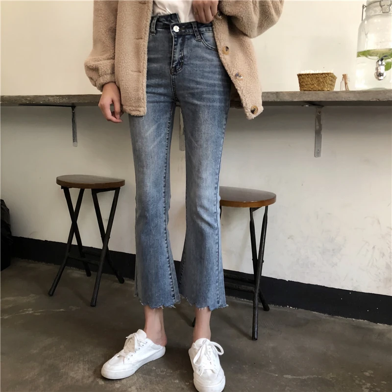 

Cheap Wholesale 2019 New Spring Summer Hot Selling Women's Fashion Casual Denim Pants XC27