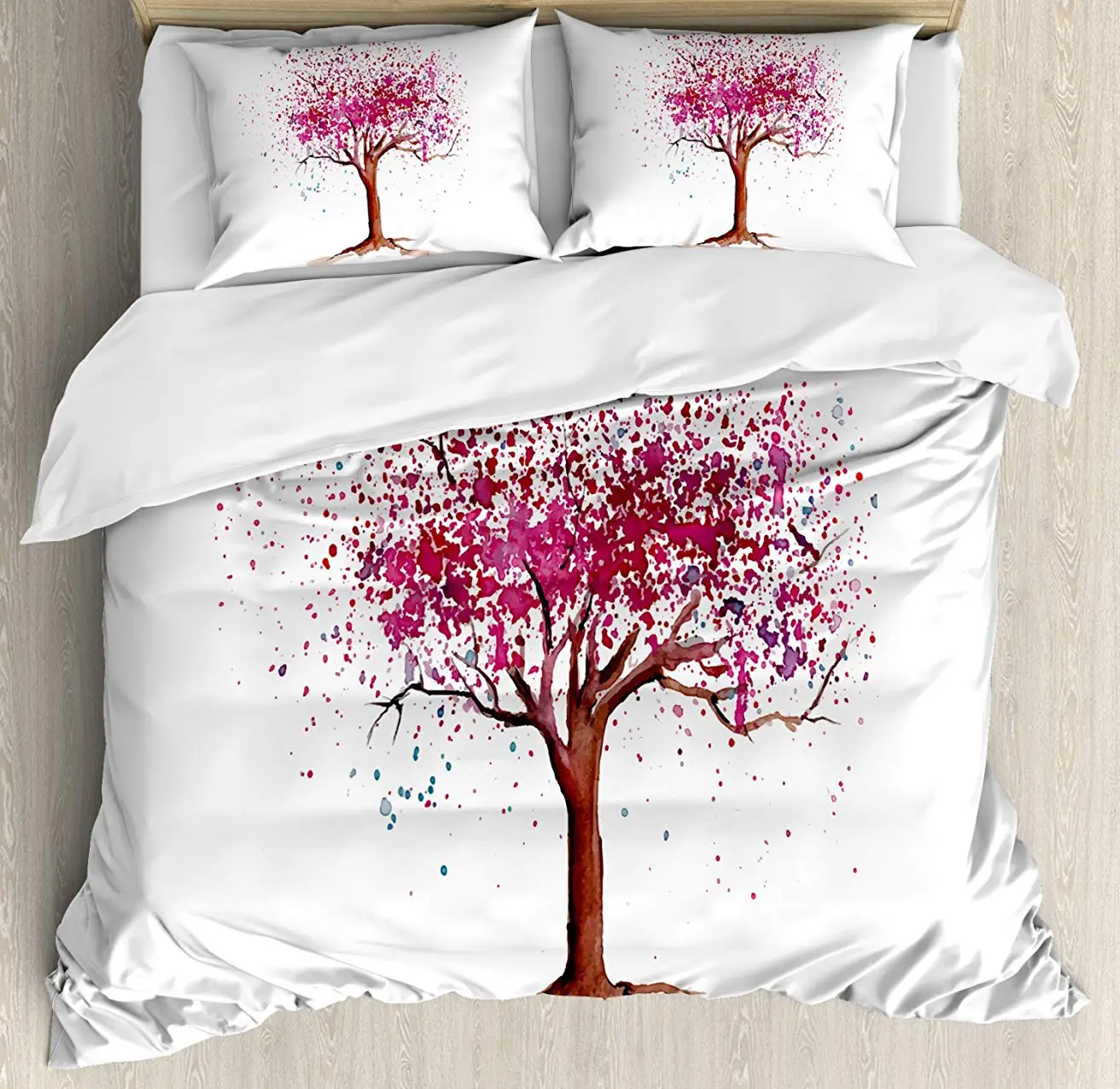 Набор пододеяльников с цветочным рисунком японские бутоны цветком вишни дерево