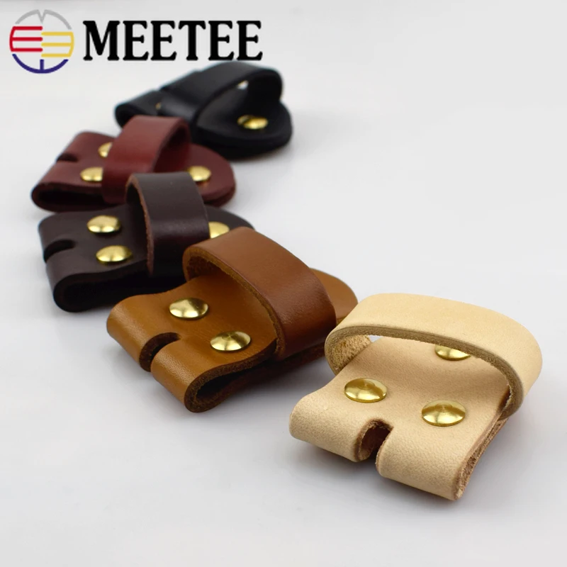 Meetee 3,8 см Meetee высокое качество мужской ремень Пряжка соединение кожа Твердый латунный Ремень Пряжка DIY ремесло AP2387