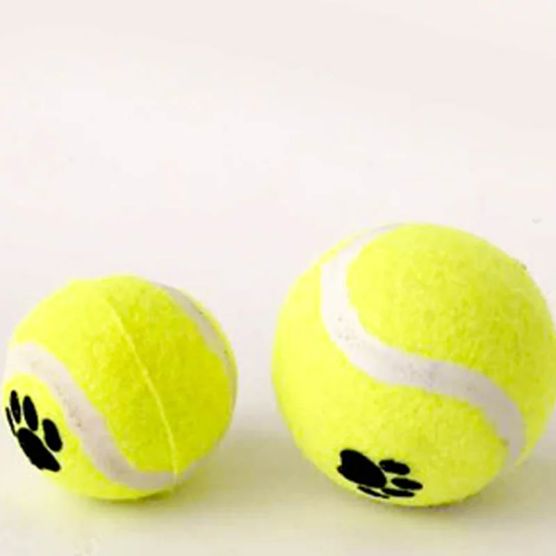 Rubber Tennis Ball Dog Toys Footprints Decor Diameter 4.5cm Interactive Balls Pet Toy for Small Puppy Dogs Training Supplies | Дом и сад